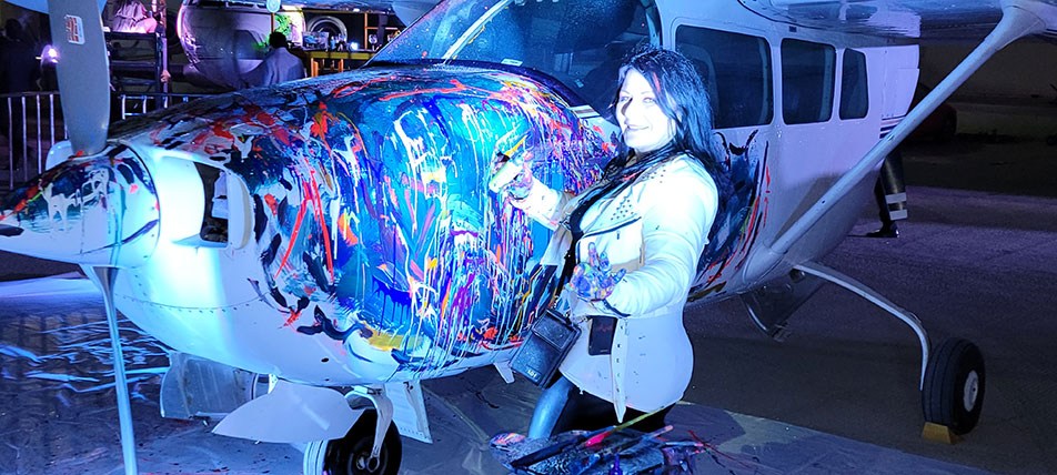 Art Diana Francia Arte Pintura en vivo