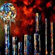 Pinturas de Paisaje Marinas Urbanos por Diana Francia