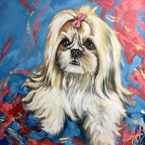 custom pet portraits By Diana Francia sasha