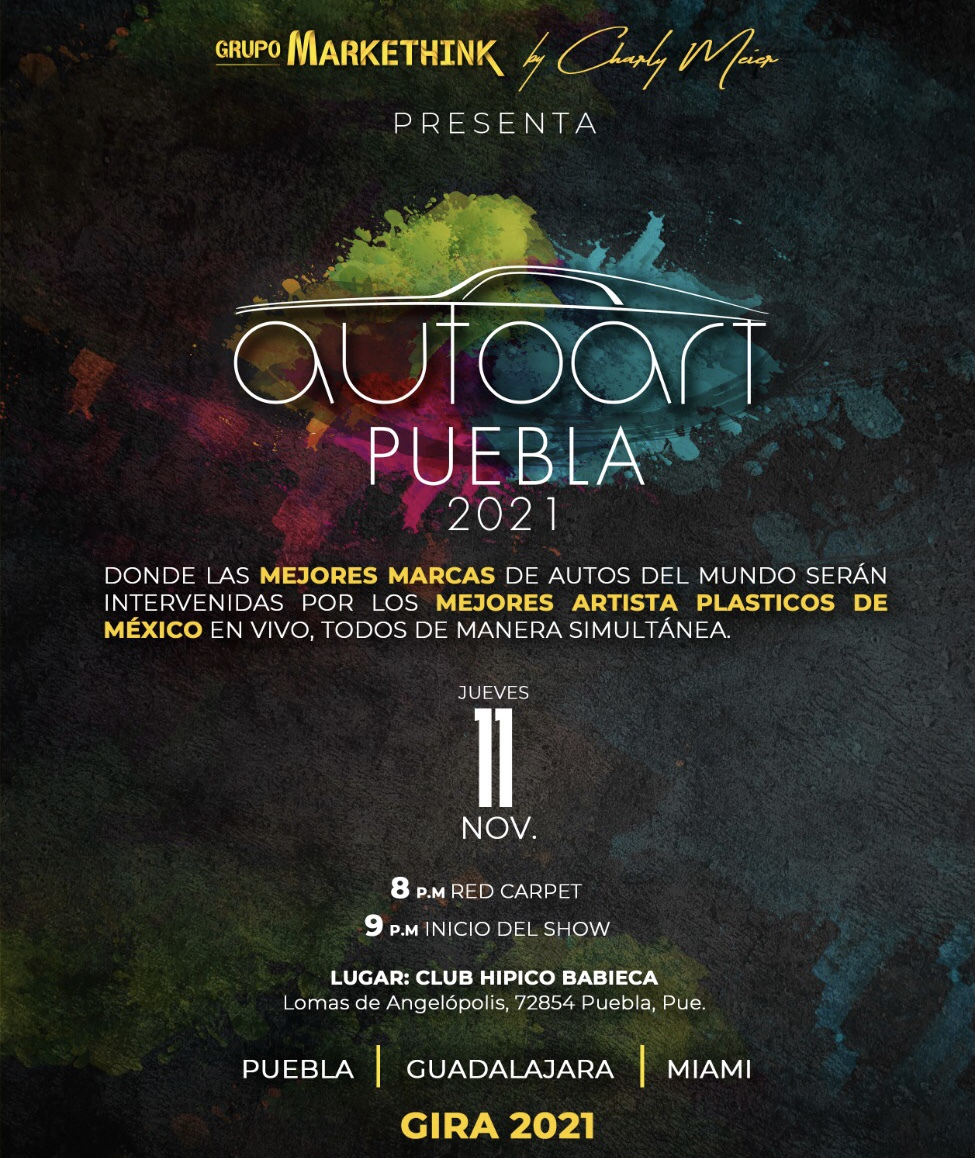 Autoart Puebla Pintura en vivo por Diana Francia